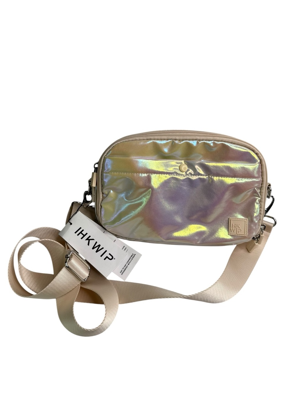 IHKWIP Day to Day Convertible Crossbody Bag Iridescent Shimmer Girly Utility